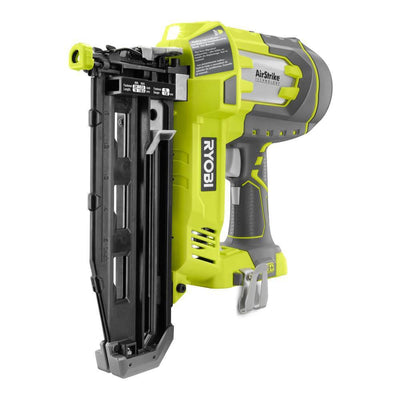 18-Volt ONE+ Lithium-Ion Cordless AirStrike 16-Gauge Cordless Straight Finish Nailer (Tool Only) with Sample Nails - Super Arbor