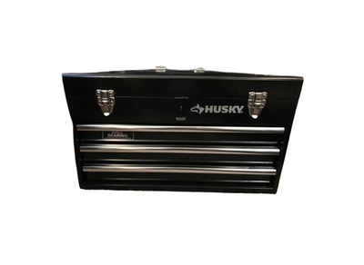 20 in. 3-Drawer Small Metal Portable Tool Box with Drawers and Tray