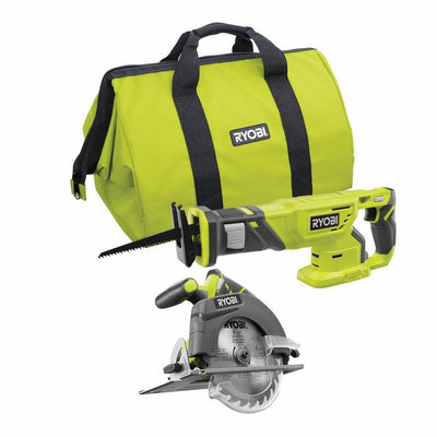 ONE+ 18V Cordless Reciprocating Saw and 6-1/2 in. Circular Saw Combo Kit (Tools Only) - Super Arbor