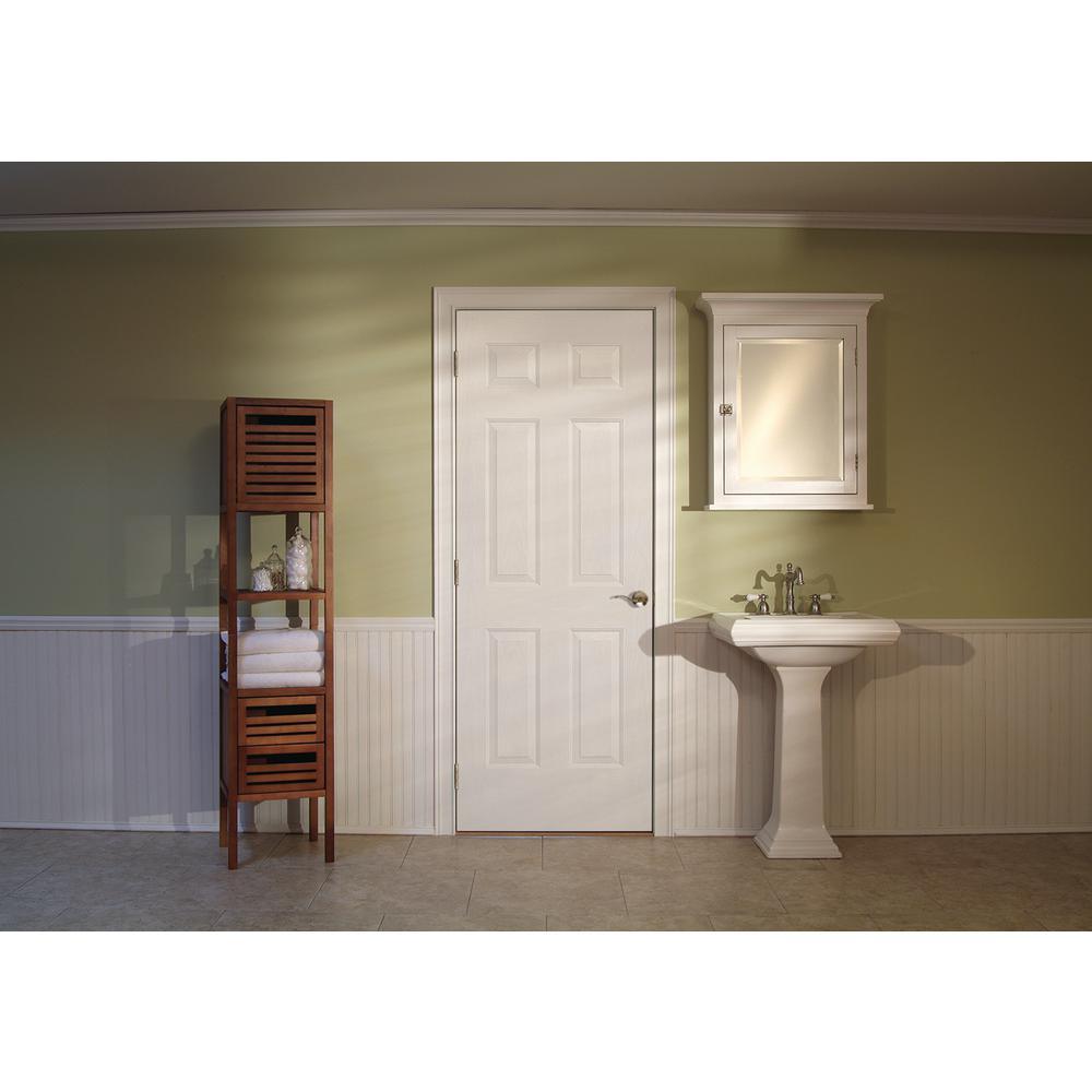 30 in. x 80 in. Colonist Primed Textured Molded Composite MDF Interior Door Slab - Super Arbor