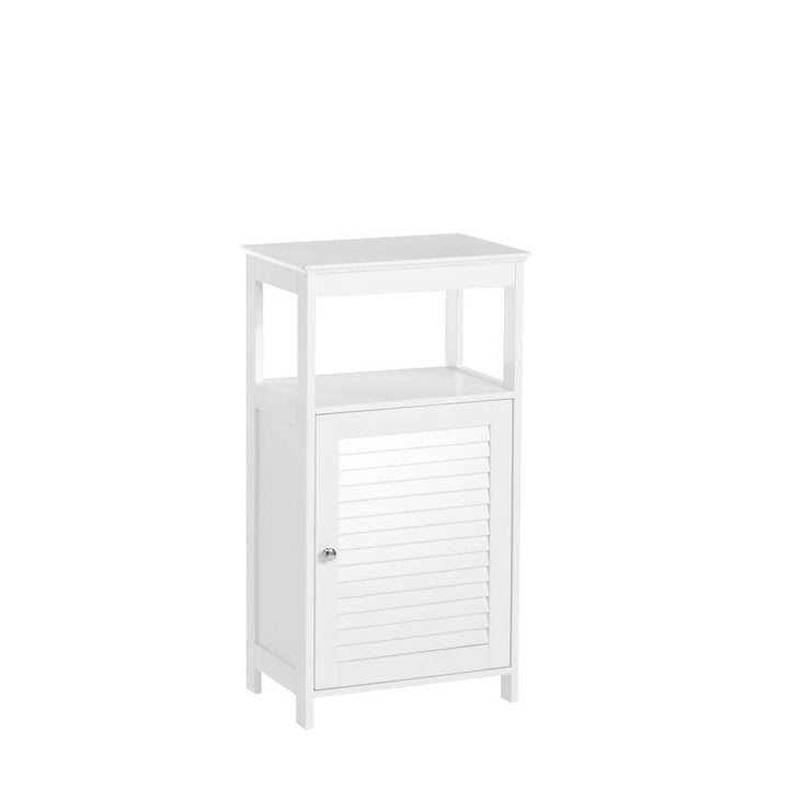 Ellsworth 18 in. W x 32-17/25 in. H x 11-4/5 in. D Bathroom Linen Storage Floor Cabinet in White - Super Arbor