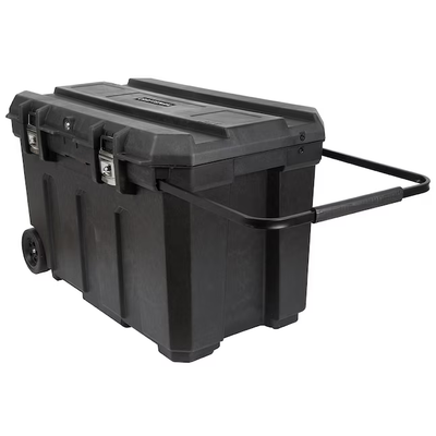 CRAFTSMAN 37-in W x 23-in H Black Plastic Wheels Lockable Tool Box