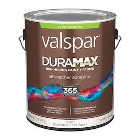 Valspar Duramax Base 1 Satin Exterior Tintable Paint (Actual Net Contents: 126-fl oz)