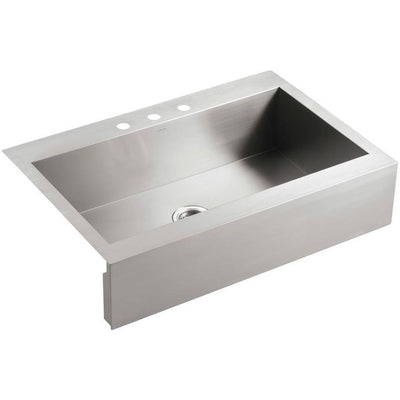 Vault Stainless Steel 36 in. Single Bowl Farmhouse Kitchen Sink