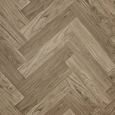 (Sample) Walnut Herringbone Sheet Vinyl (cut-to-length)