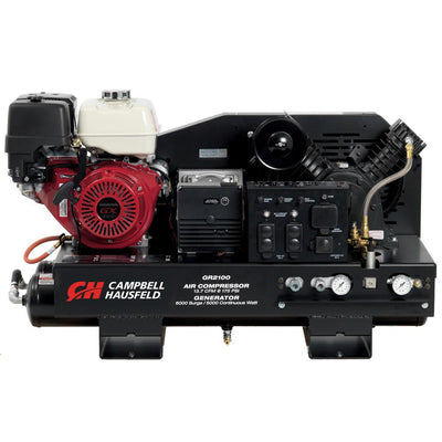10 Gal. Stationary Gas Honda GX390 Engine/ 5000-Watt Generator (GR2100) Air Compressor/Welder Combination Unit - Super Arbor