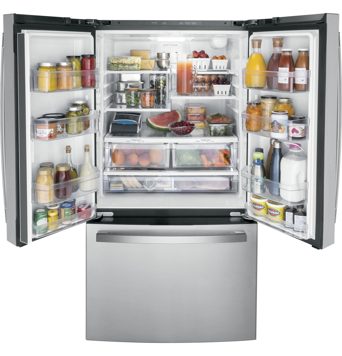 GE 27.0 cu. ft. French Door Refrigerator in Fingerprint Resistant Stainless Steel, ENERGY STAR