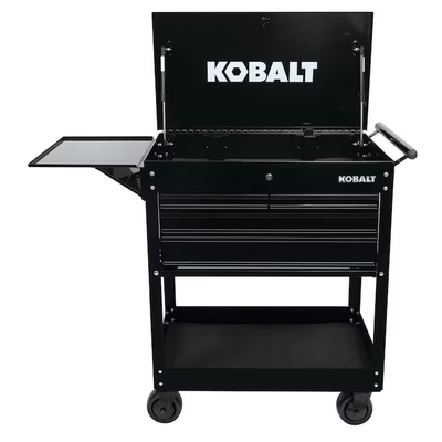 Kobalt 35-in W x 37.5-in H 4-Drawer Steel Rolling Tool Cabinet (Black)