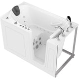 Safe Premier 59.6 in. x 60 in. x 32 in. Right Drain Walk-in Air and Whirlpool Bathtub in White - Super Arbor