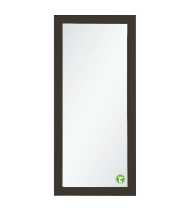 LARSON Signature Selection Low-E 36-in x 81-in Elk (Brown) Full-view Interchangeable Screen Aluminum Storm Door