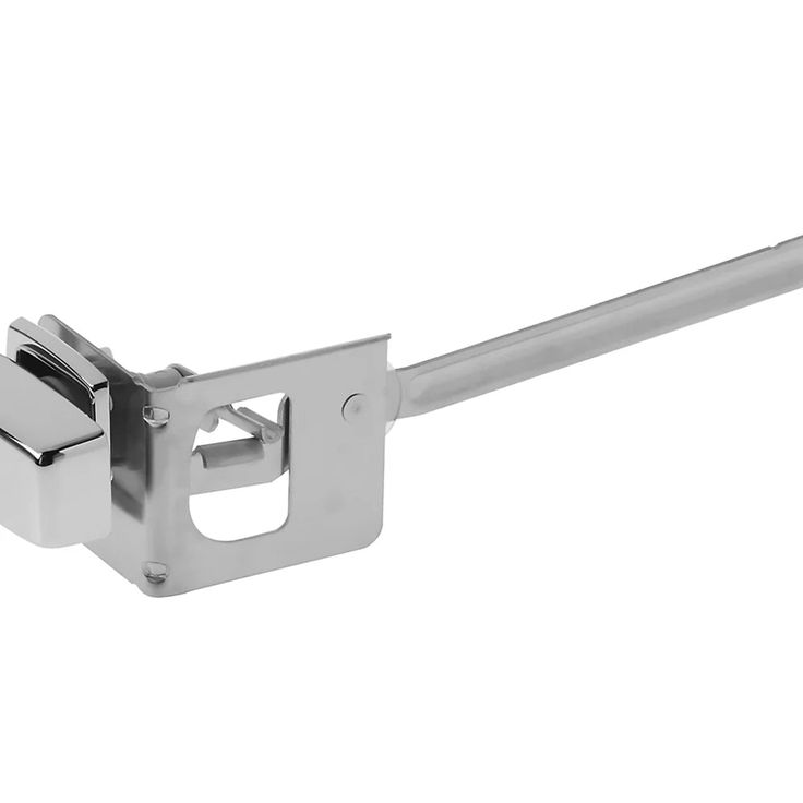 A single green leaf against a white background.