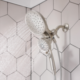 Moen Magnetix Chrome 6-Spray Rain Dual Shower Head, 1.75 GPM (6.6 LPM)