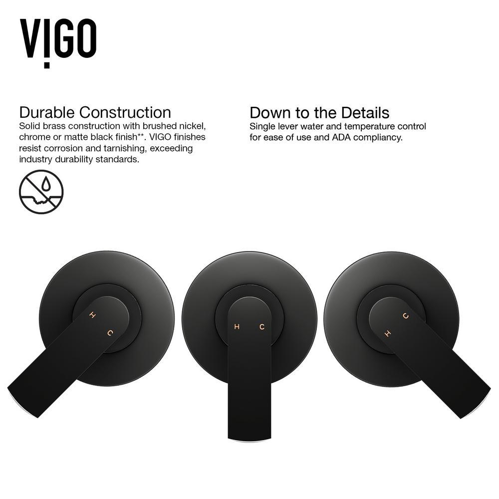Amaryllis Matte StoneTM Vessel Bathroom Sink Set with Aldous Wall Mount Faucet in Matte Black - Super Arbor