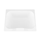 Rhode 5 ft. Acrylic Center Drain Rectangular Drop-in Non-Whirlpool Bathtub in White - Super Arbor