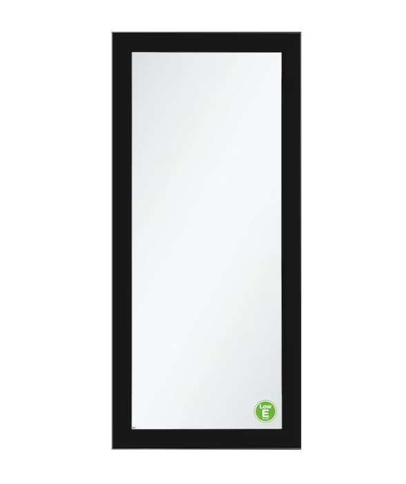 LARSON Signature Selection Low-E 36-in x 81-in Obsidian (Black) Full-view Interchangeable Screen Aluminum Storm Door