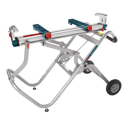 Portable Folding Gravity Rise Miter Saw Stand with Wheels - Super Arbor