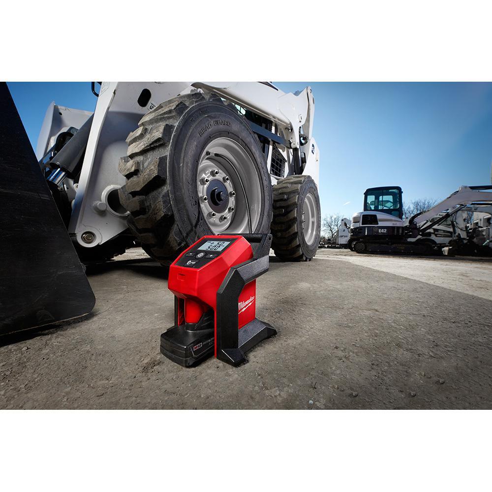 M12 12-Volt Lithium-Ion Cordless 3/8 in. Impact Wrench and Inflator Combo Kit with 3/8 in. Drive Metric Socket Set - Super Arbor