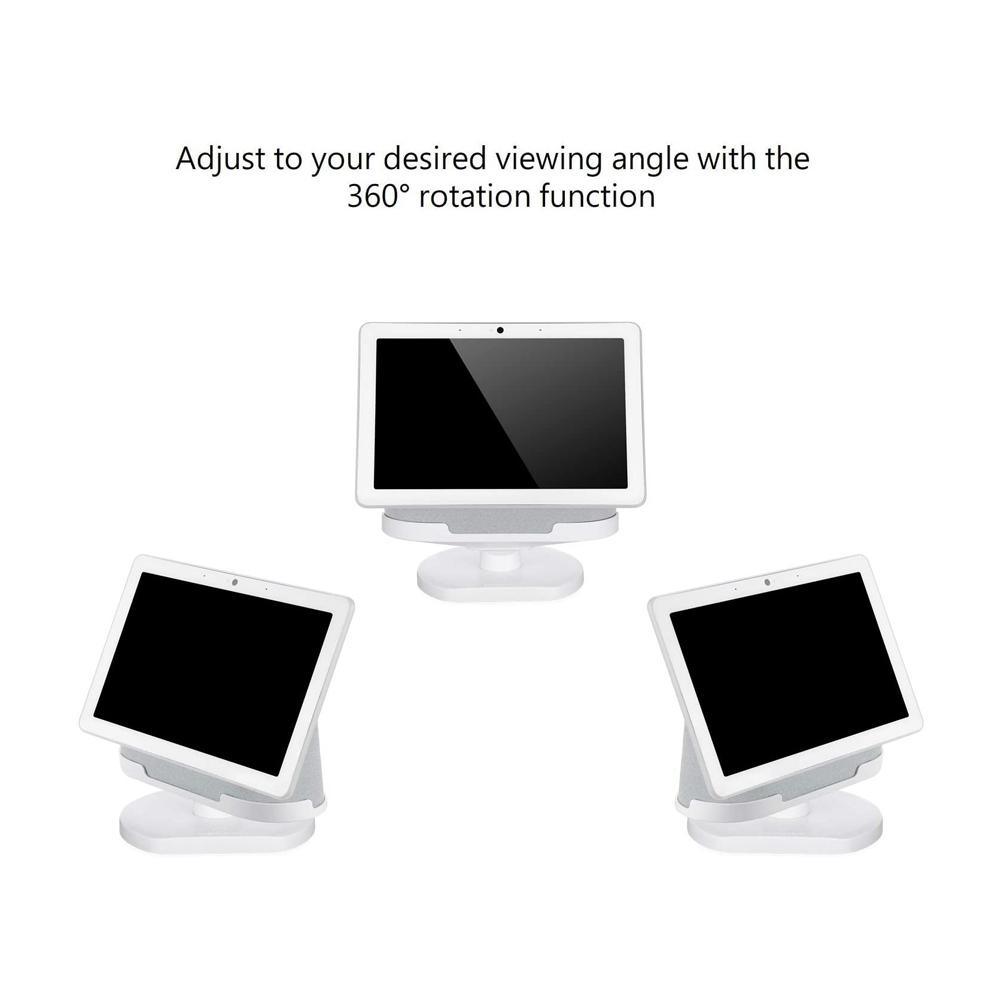 Official Made for Google Wasserstein Adjustable Stand Compatible with Google Nest Hub Max in Chalk - Super Arbor