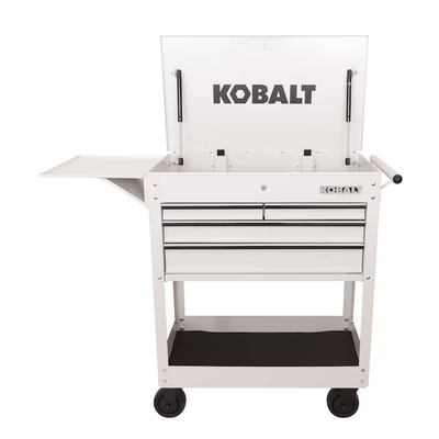 Kobalt 35-in W x 37.5-in H 4-Drawer Steel Rolling Tool Cabinet (White)