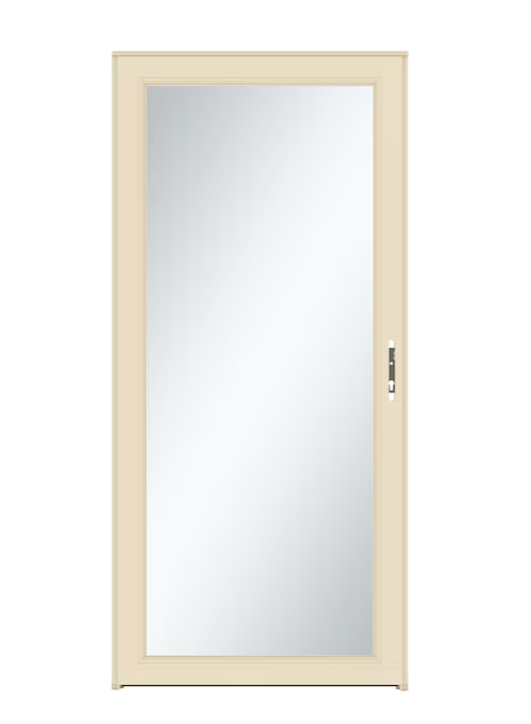 LARSON Signature Selection 32-in x 81-in Almond Full-view Interchangeable Screen Aluminum Storm Door