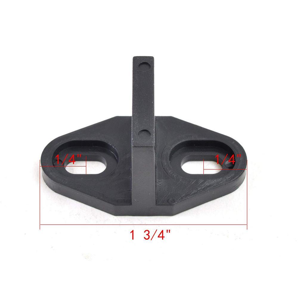 Black Plastic Floor Guide Hardware Replacement Parts Barn Wood Sliding Door - Super Arbor