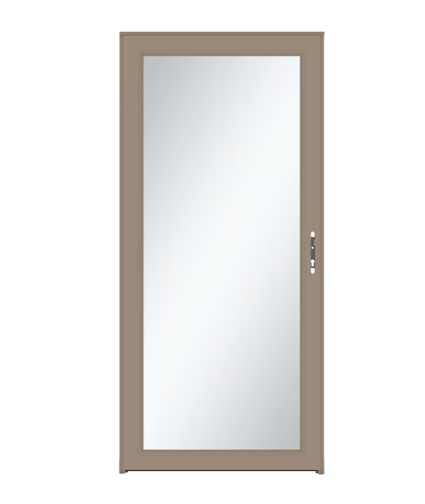 LARSON Signature Selection 32-in x 81-in Sandstone Full-view Interchangeable Screen Aluminum Storm Door