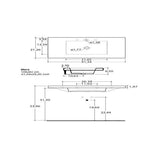 Nameeks Mars Wall Mounted Ceramic Bathroom Sink in White
