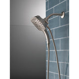 In2ition Two-in-One 5-Spray 5.8 in. Dual Wall Mount Fixed and Handheld Shower Head in Stainless - Super Arbor
