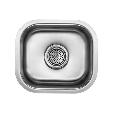Undermount Stainless Steel 15 in. 0-Hole Single Bowl Kitchen Sink