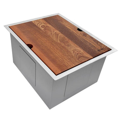 15 in. Workstation Bar Prep Undermount Stainless Steel Single Bowl 16-Gauge Ledge Kitchen Sink