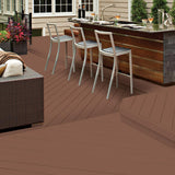 BEHR DECKplus 5 gal. #SC-330 Redwood Solid Waterproofing Exterior Wood Stain - Super Arbor