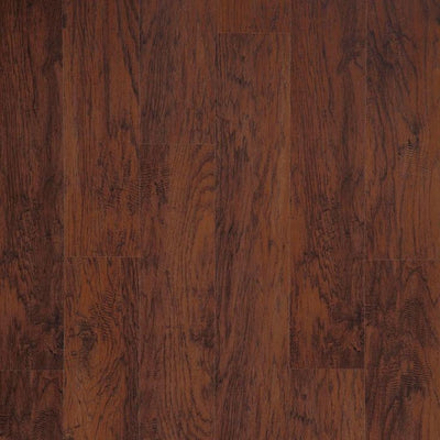 TrafficMASTER Dark Brown Hickory 7 mm T x 8-1/32 in. W x 47-5/8 in. L Laminate Flooring (23.91 sq. ft./case)