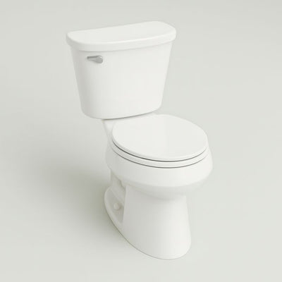 KOHLER Cavata White WaterSense Round Comfort Height 2-Piece Toilet 12-in Rough-In Size