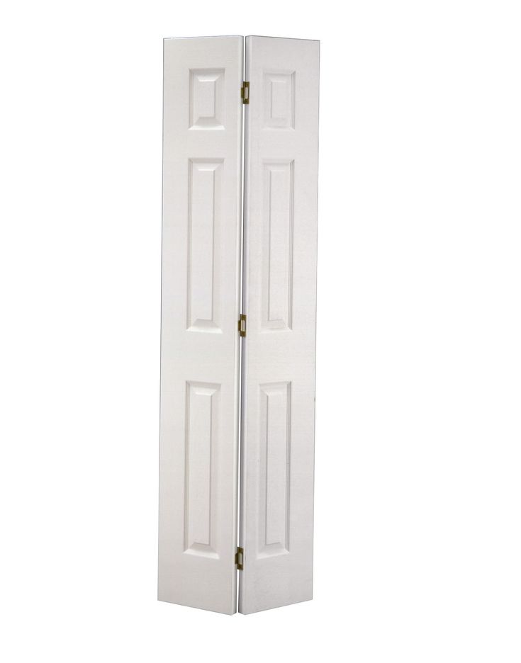 ReliaBilt 30-in x 80-in White 6-Panel Primed Molded Composite Bifold Door