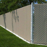 Everbilt 250 ft. Roll Economy Vinyl Fence Weave Beige with 100 Brass Fasteners