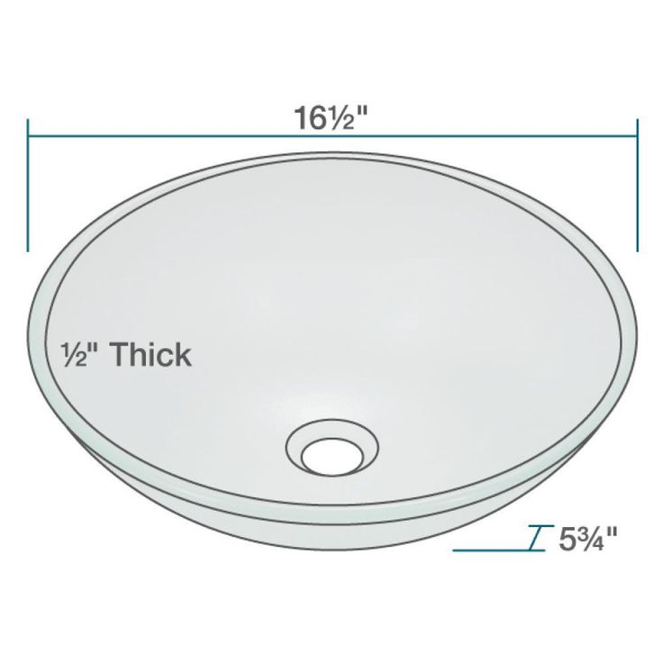 MR Direct Glass Vessel Sink in Frost
