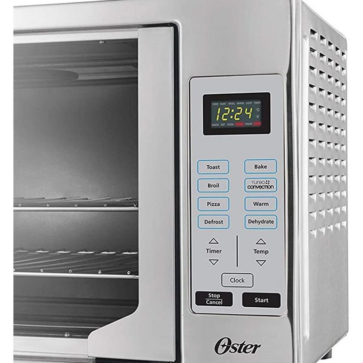 Silver Countertop Digital French Door Convection Oven