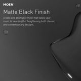 Genta Single Handle Single Hole Bathroom Faucet in Matte Black (2-pack)