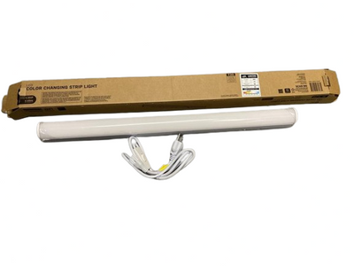 2 ft. 17-Watt Equivalent Integrated LED White Strip Light Linkable Plug-in Direct Wire 900 Lumens 3 Color Temp Options