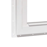 RELIABILT 150 Series New Construction 31-1/2-in x 35-1/2-in x 3-1/4-in Jamb White Vinyl Dual-pane Single Hung Window Half Screen Included