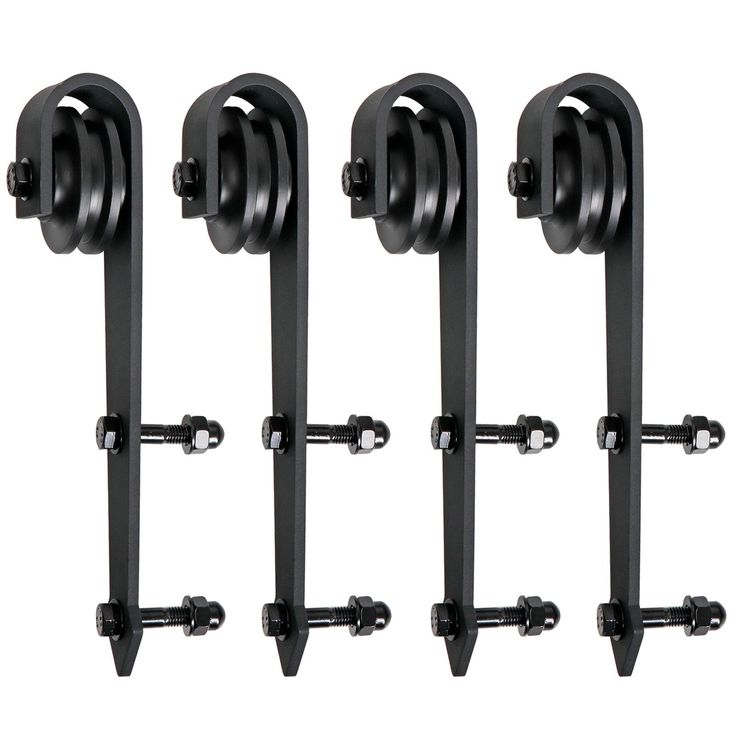 Zeny 12Ft Double Door Sliding Barn Door Hardware Kit - Smoothly and Quietly -Easy to Install - Double Track Kit System - Heavy Duty