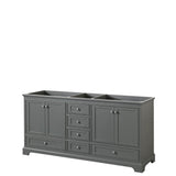 Deborah 79 in. W x 21.625 in. D Vanity Cabinet in White - Super Arbor