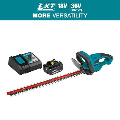 Makita 22 in. 18-Volt LXT Lithium-Ion Cordless Hedge Trimmer Kit with (1) Battery 4.0Ah and Charger