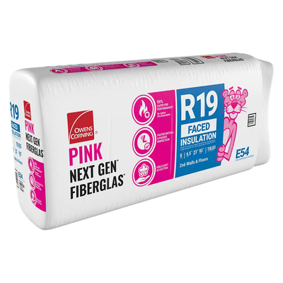 Owens Corning R-19 Kraft Faced Fiberglass Insulation Batts 6.25 in. x 23 in. x 93 in.