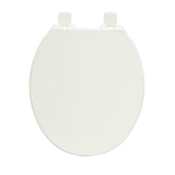 Round Slow Closed Front Toilet Seat with Quick Release Hinges in Biscuit - Super Arbor