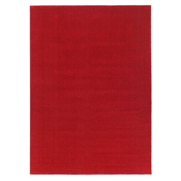 Evergreen  6 ft. 7 in. x 9 ft. 3 in. Red Artificial Grass Carpet