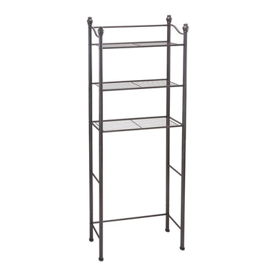 10.25 in. W  3-Tier Over the Toilet Space Saver in Oil Rubbed Bronze - Super Arbor