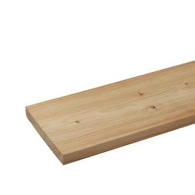 (Common: 1-in x 6-in x 8-ft; Actual: 0.75-in x 5.5-in x 8-ft) Whitewood Board