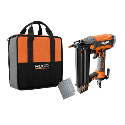 18-Gauge 2-1/8 in. Brad Nailer with CLEAN DRIVE Technology, Tool Bag, and Sample Nails - Super Arbor