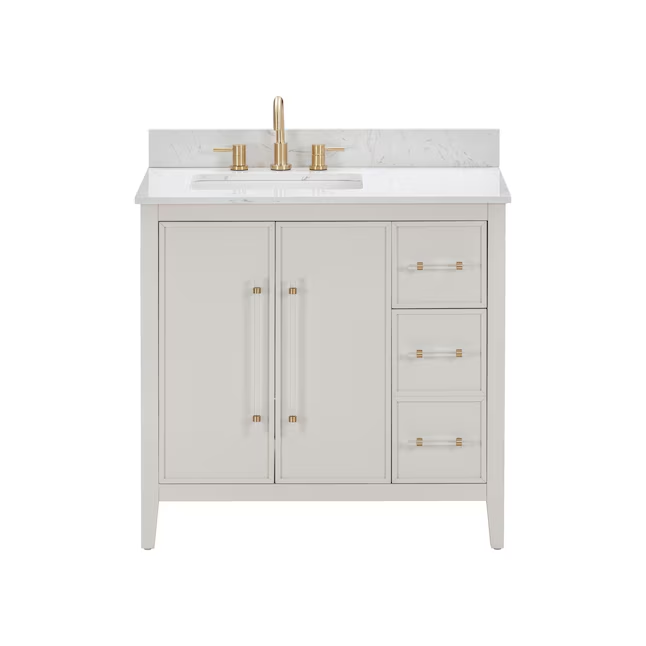 Origin 21 Alise 36-in Agreeable Gray Undermount Single Sink Bathroom V ...